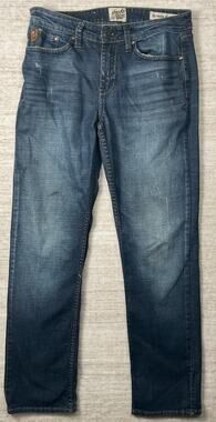 Moonshine Spirit 120 Proof Slim Straight Jeans 30W 34L Denim Western